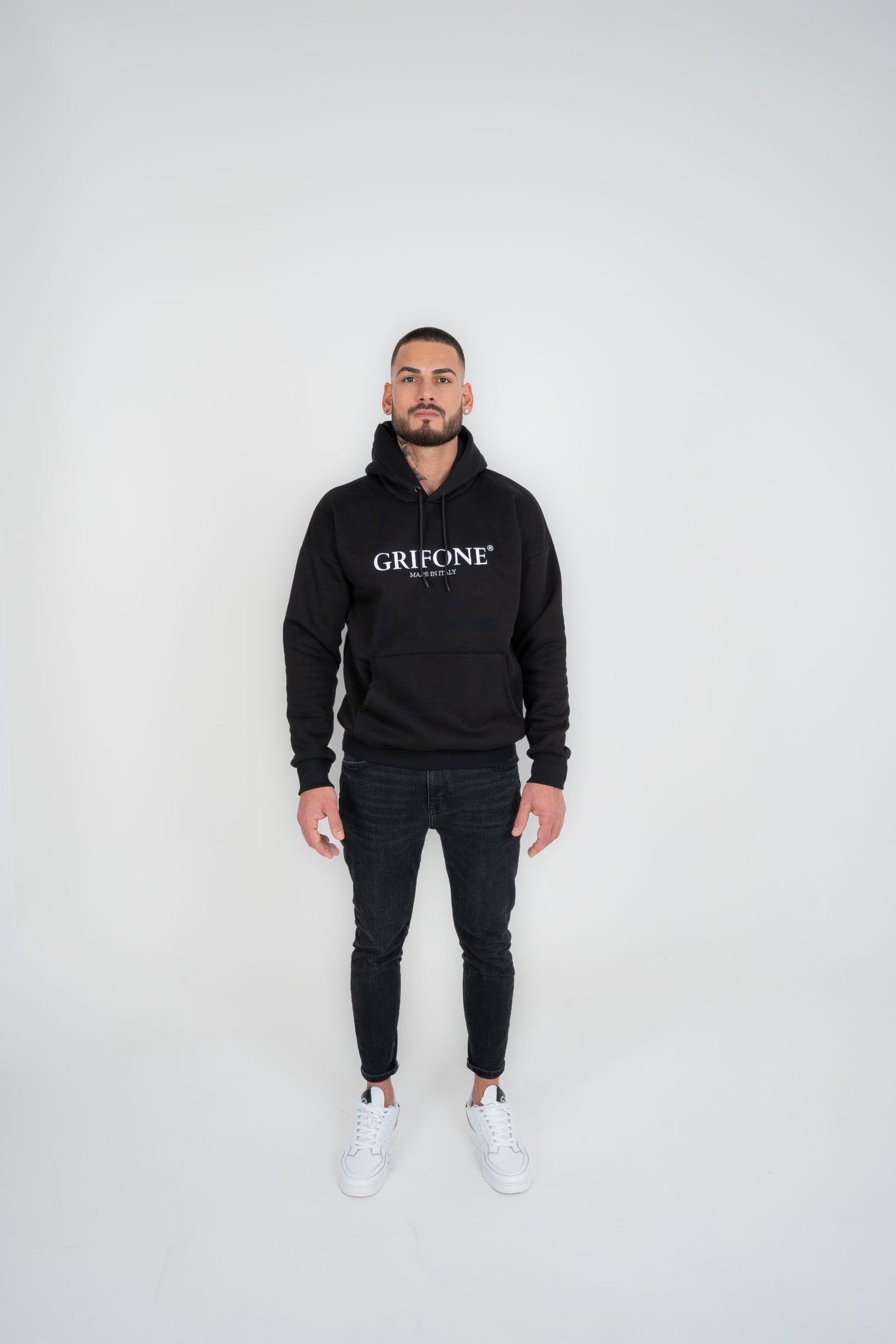 MEN'S GRIFONE HOODIE NEVE BIANCA