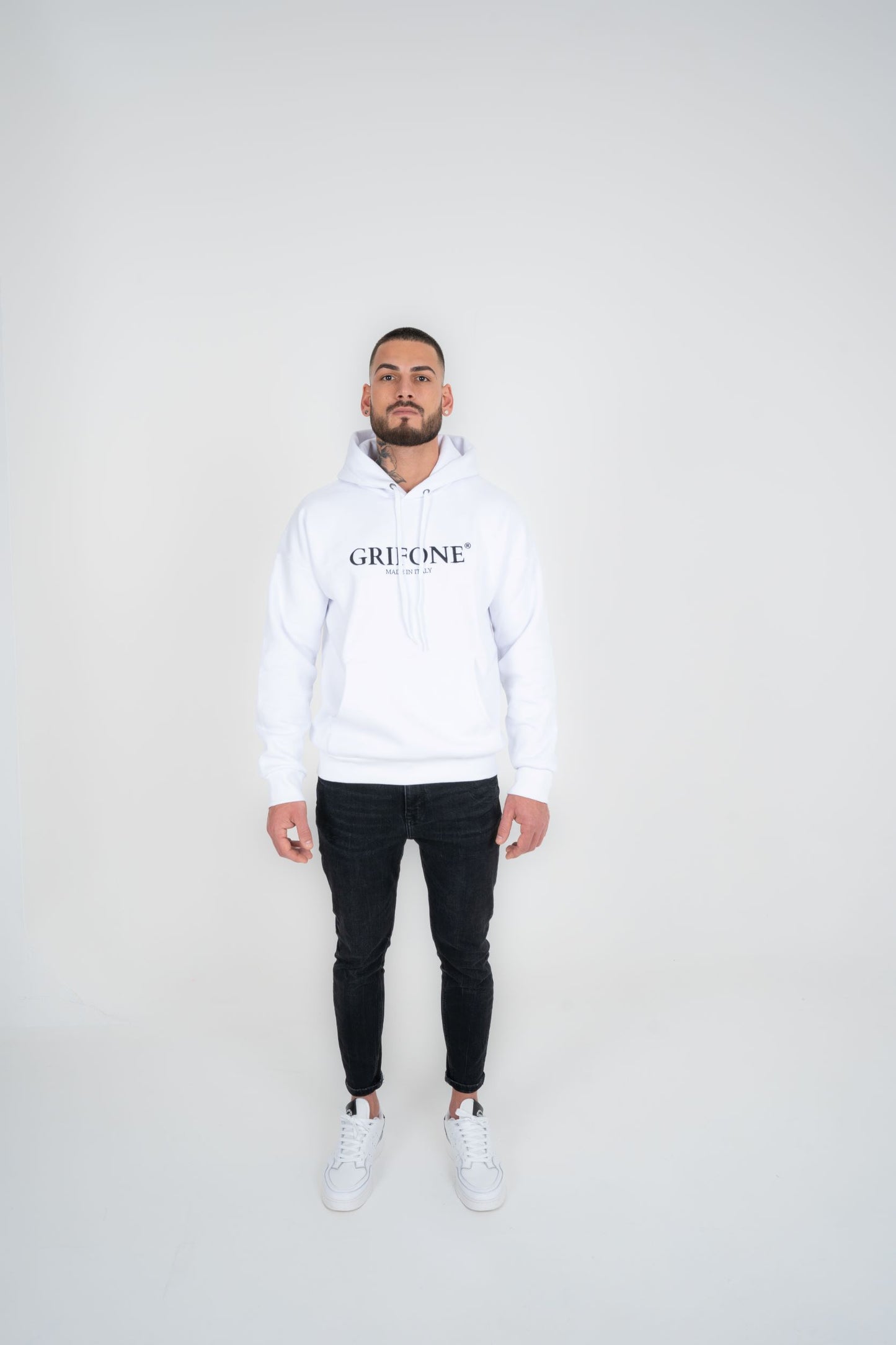 MEN'S GRIFONE HOODIE NEVE BIANCA